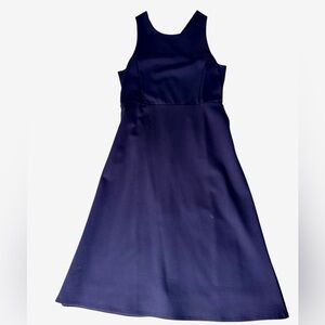 Banana Republic Navy Fit & Flare Dress – Crossback Detail